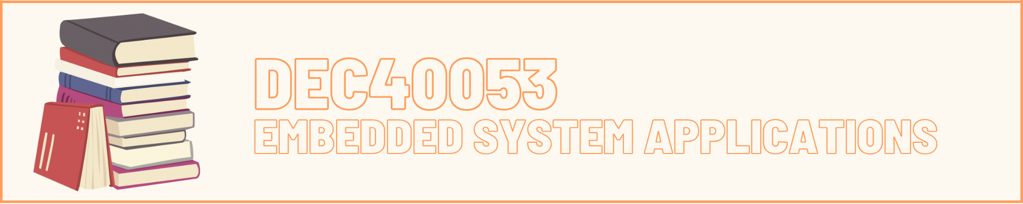 DEC40053 EMBEDDED SYSTEM APPLICATION