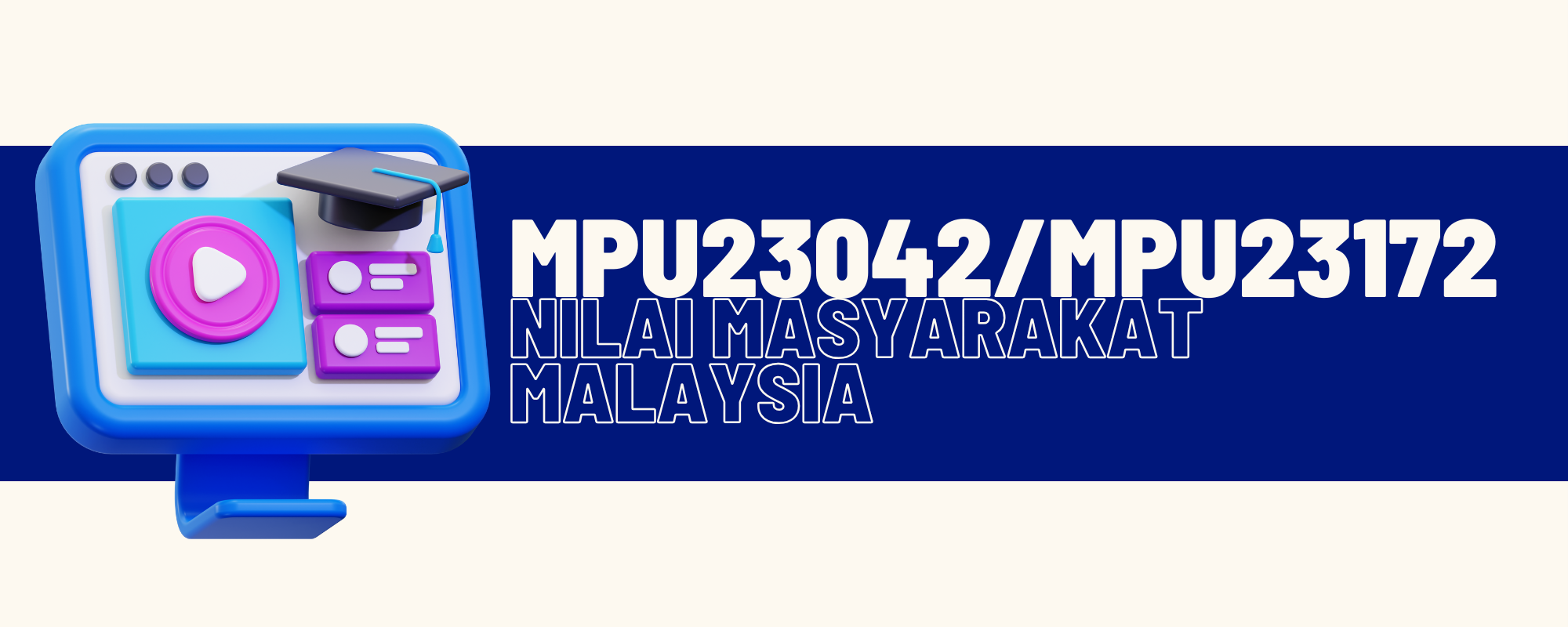 MPU23042/MPU23172 NILAI MASYARAKAT MALAYSIA